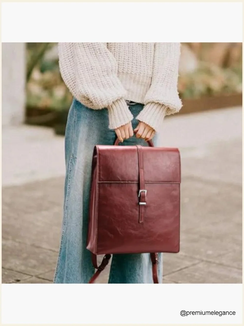 Genuine Leather Backpack for Work 14